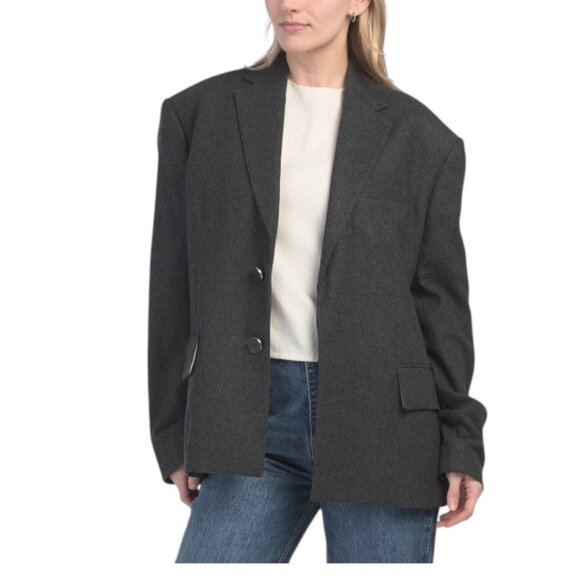 HELMUT LANG Wool Blend Driver Blazer